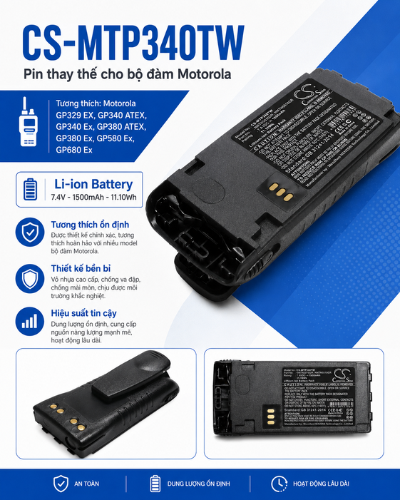 Pin Cameron Sino CS-MTP340TW