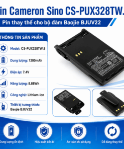 Pin Cameron Sino CS-PUX328TW.8 Li-ion 1200mAh Cho Bộ Đàm Baojie BJUV22
