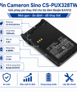 Pin Cameron Sino CS-PUX328TW.8 Li-ion 1200mAh Cho Bộ Đàm Baojie BJUV22