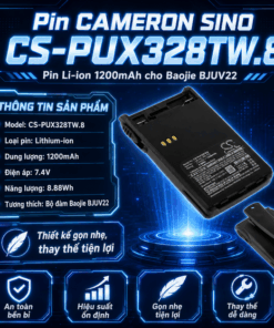 Pin Cameron Sino CS-PUX328TW.8 Li-ion 1200mAh Cho Bộ Đàm Baojie BJUV22