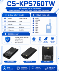 Pin Cameron Sino CS-KPS760TW