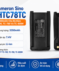 Pin Cameron Sino CS-HTC78TC Li-ion 3350mAh Cho Bộ Đàm HYT TC-700, TC-780 Và TC-800M