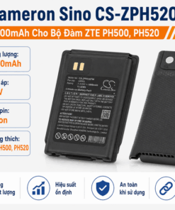 Pin Cameron Sino CS-ZPH520TW Li-ion 1800mAh Cho Bộ Đàm ZTE PH500, PH520