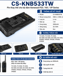 Pin Cameron Sino CS-KNB533TW