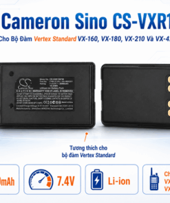 Pin Cameron Sino CS-VXR126TW Li-ion 2600mAh Cho Bộ Đàm Vertex Standard VX-160, VX-180, VX-210 Và VX-420