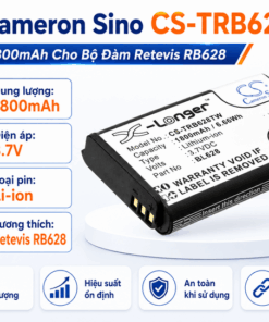 Pin Cameron Sino CS-TRB628TW Li-ion 1800mAh Cho Bộ Đàm Retevis RB628