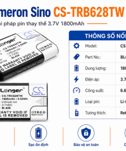 Pin Cameron Sino CS-TRB628TW Li-ion 1800mAh Cho Bộ Đàm Retevis RB628