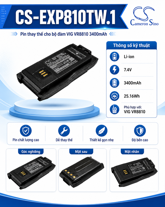 Pin Cameron Sino CS-EXP810TW.1