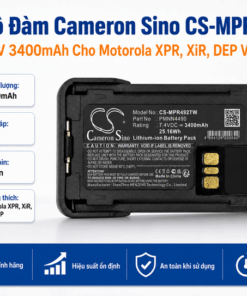 Pin Bộ Đàm Cameron Sino CS-MPR492TW 7.4V 3400mAh Cho Motorola XPR, XiR, DEP Và DP