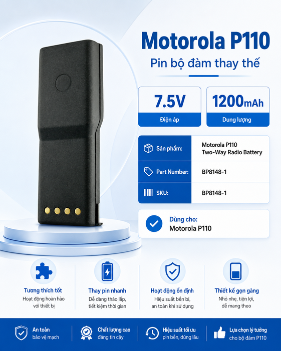 Pin Bộ đàm Motorola