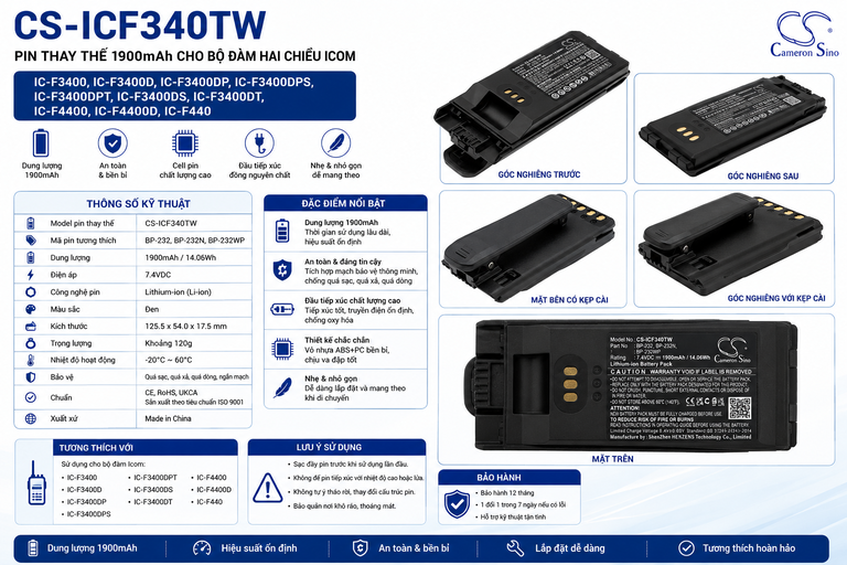 CS-ICF340TW