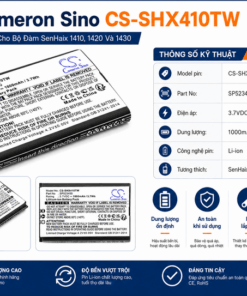 Pin Cameron Sino CS-SHX410TW Li-ion 1000mAh Cho Bộ Đàm SenHaix 1410, 1420 Và 1430