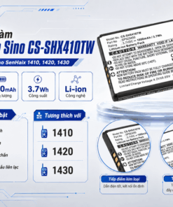 Pin Cameron Sino CS-SHX410TW Li-ion 1000mAh Cho Bộ Đàm SenHaix 1410, 1420 Và 1430