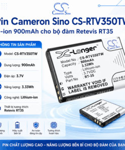 Pin Cameron Sino CS-RTV350TW Li-ion 900mAh Cho Bộ Đàm Retevis RT35