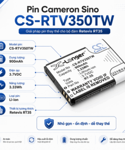 Pin Cameron Sino CS-RTV350TW Li-ion 900mAh Cho Bộ Đàm Retevis RT35