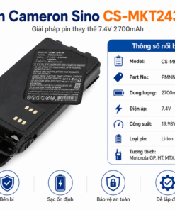 Pin Bộ Đàm Cameron Sino CS-MKT243TW 7.4V 2700mAh Cho Motorola GP, HT, MTX, CT Và PRO
