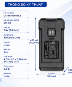 Pin Cameron Sino CS-BAF130TW.3
