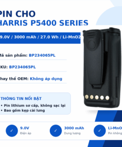 Pin bộ đàm Harris P5400