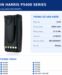Pin bộ đàm Harris P5400