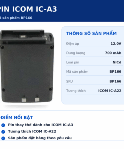 Pin bộ đàm Icom IC-A3