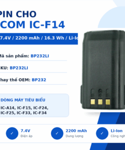 Pin bộ đàm Icom IC-F14