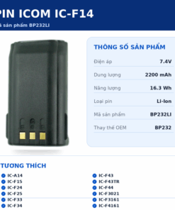 Pin bộ đàm Icom IC-F14