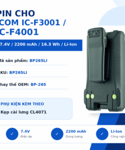 Pin bộ đàm Icom IC-F3001