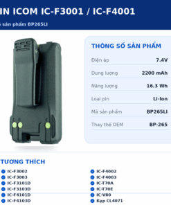 Pin bộ đàm Icom IC-F3001