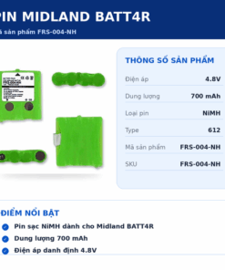 Pin bộ đàm Midland BATT4R