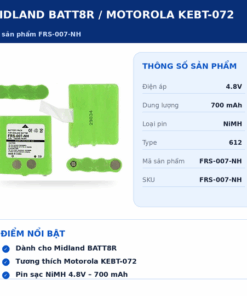 Pin bộ đàm Midland BATT8R