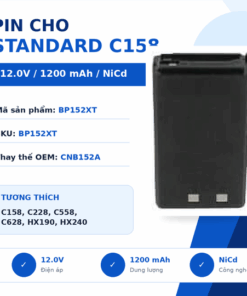 Pin bộ đàm Standard C158
