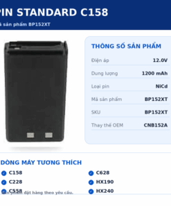 Pin bộ đàm Standard C158