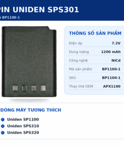 Pin bộ đàm Uniden SPS301