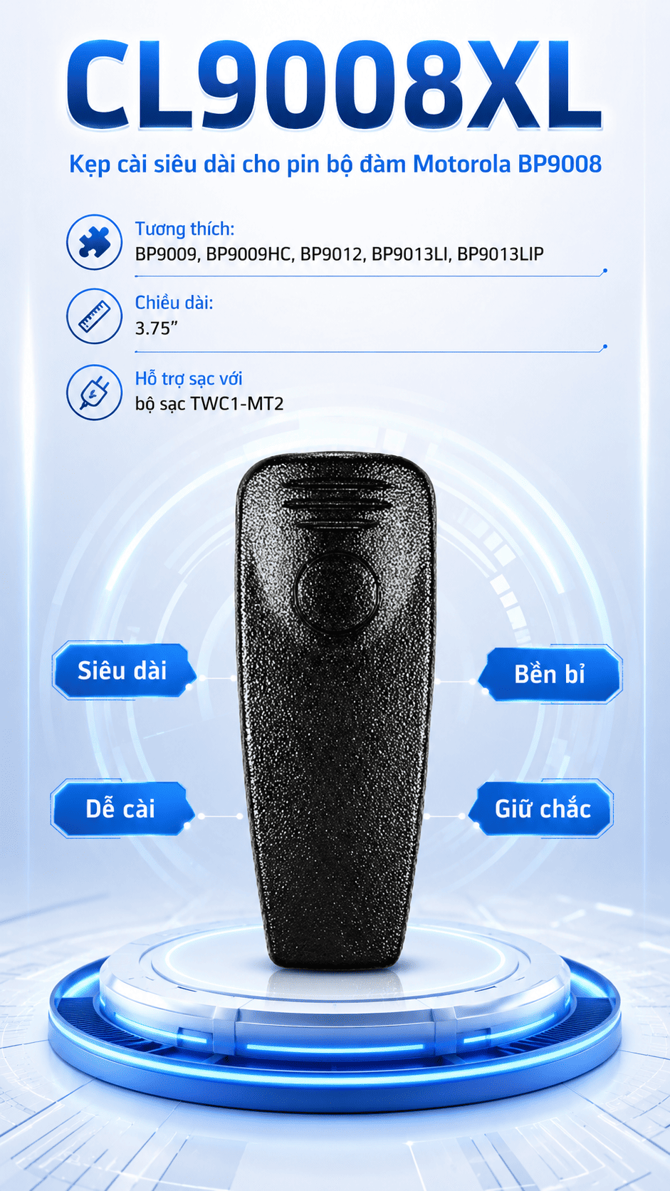 Kẹp pin CL9008XL