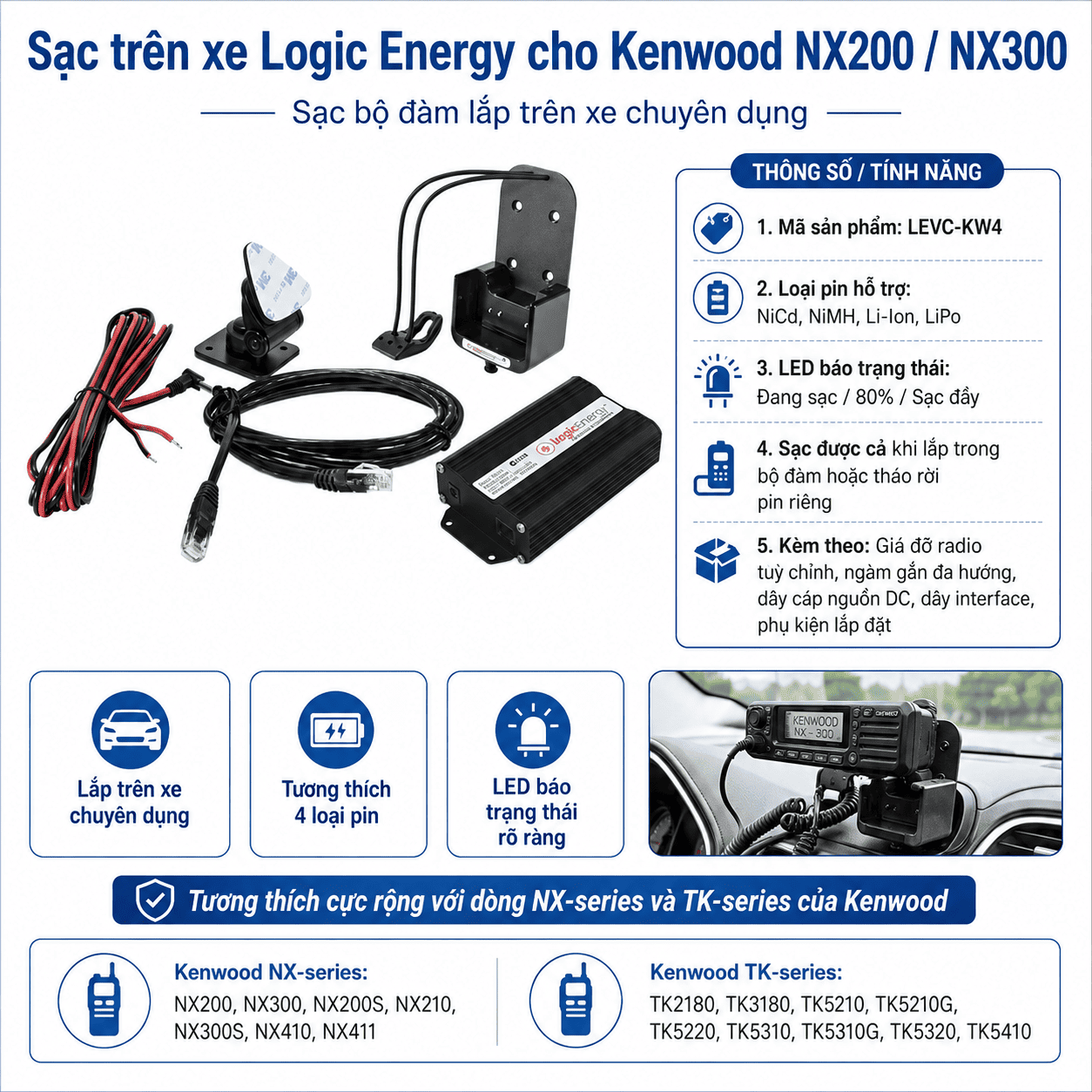 Bộ sạc Motorola XPR3300 LEVC-MT16