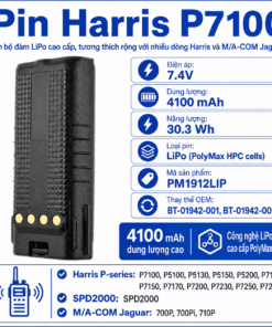 Pin Harris P7100 PM1912LIP