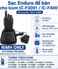 Bộ sạc Icom IC-F3001 TWC1-IC6MH