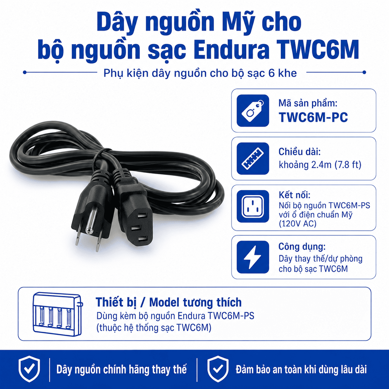 Dây nguồn TWC6M-PC