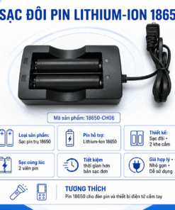 Bộ sạc pin 18650 18650-CH06