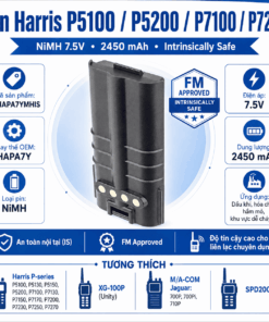 Pin Harris P5100 LEHAPA7YMHIS – NiMH 7.5V 2450mAh IS