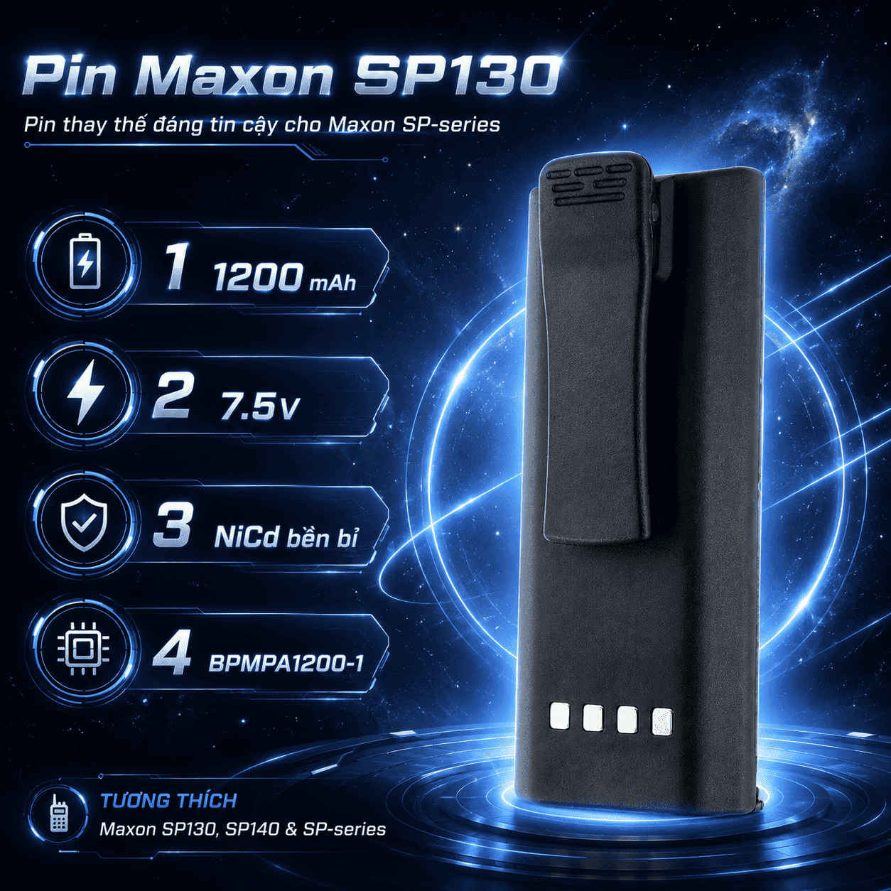 Pin Maxon SP130 BPMPA1200-1