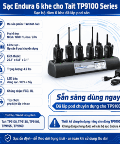 Bộ sạc Tait TP9100 TWC6M-TA3