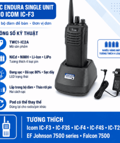Bộ sạc Icom IC-F3 TWC1-IC2A
