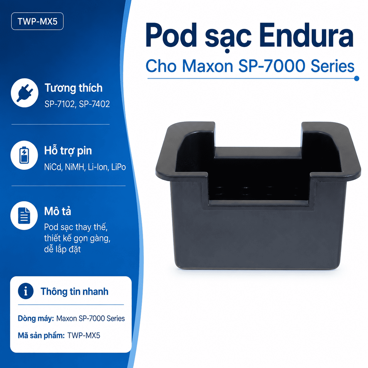 Bộ sạc Vertex VX230 TWC1M-VX4