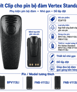 Kẹp pin bộ đàm Vertex Standard CLV113 cho BPV113LI
