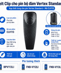 Kẹp pin bộ đàm Vertex Standard CLV113 cho BPV113LI