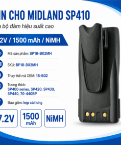 Pin bộ đàm Midland SP410