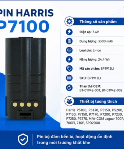 Pin bộ đàm Harris P7100 BP1912LI