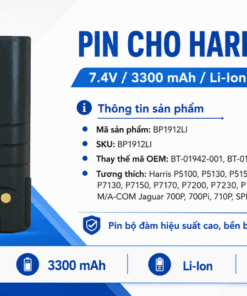 Pin bộ đàm Harris P7100 BP1912LI