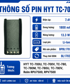 Pin bộ đàm HYT TC-700